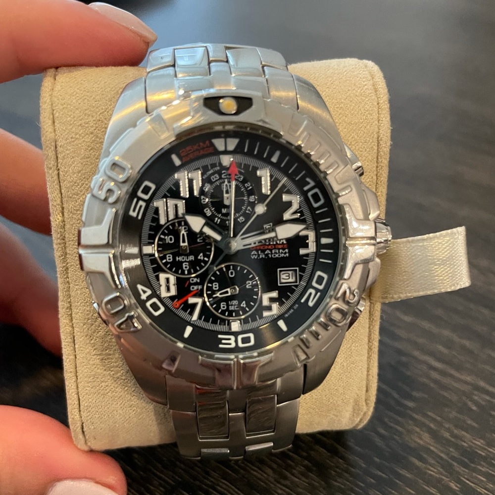 Festina Chrono Sport Black Stainless-Steel Watch